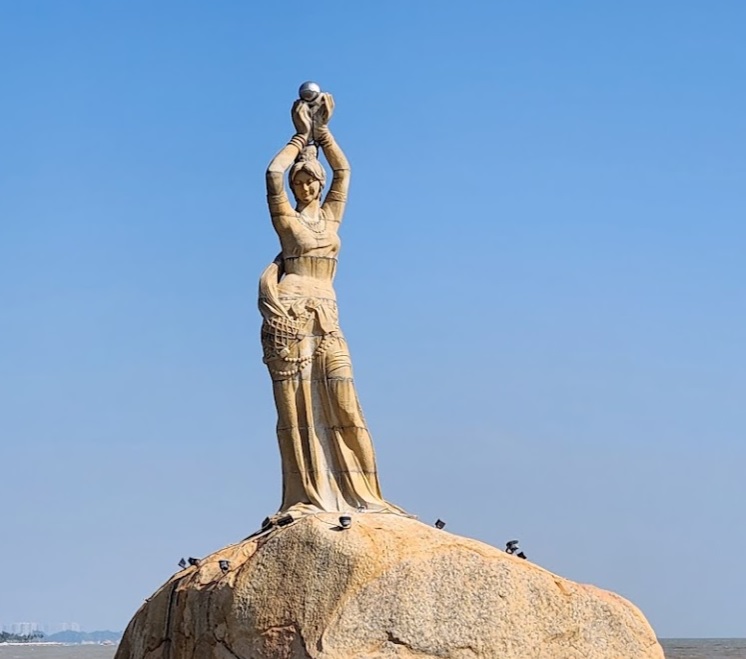 珠海旅遊景點: 珠海漁女雕像